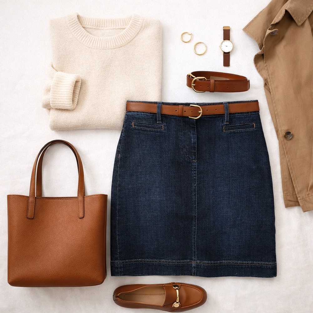 Talbots Denim Skirt
